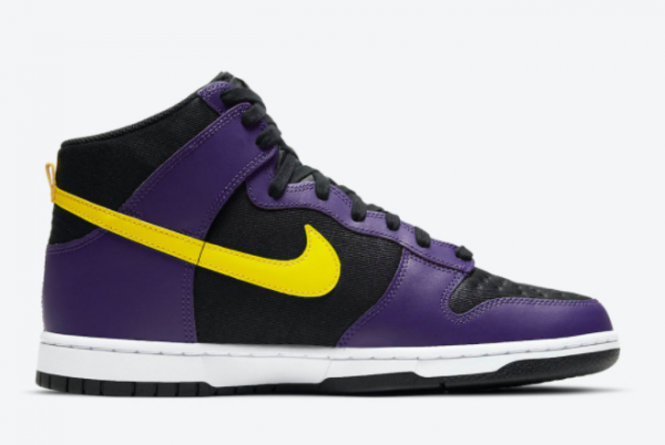 Nike Dunk High EMB Lakers Cheap For Sale DH0642-001-1