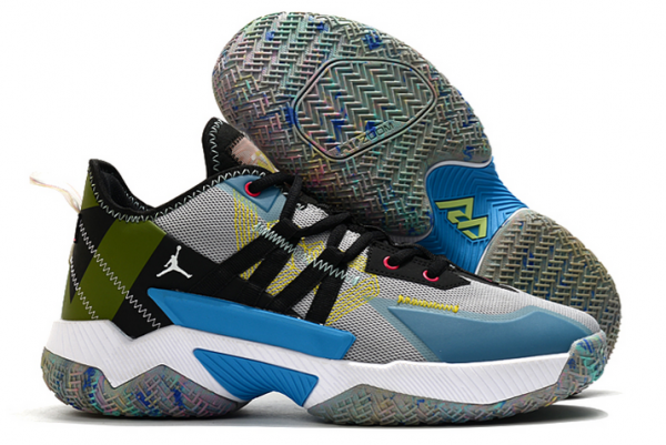 2021 Jordan Why Not Zer0.4 Grey/Multi-Color Sneakers On Sale-1