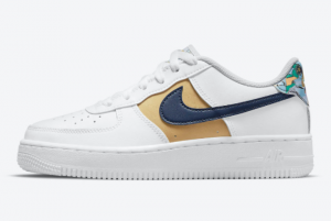 Cheap Nike Air Force 1 Low GS White Multi-Color 2021 For Sale DM3089-100