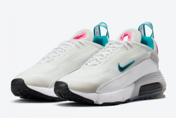 Cheap Nike Air Max 2090 WMNS White/Teal-Pink 2021 For Sale CZ1535-001-1