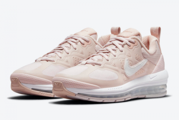 Cheap Nike Wmns Air Max Genome Barely Rose Pink Oxford White Summit White 2021 For Sale DJ3893-600-1