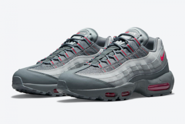 Discount Nike Air Max 95 Grey Red 2021 For Sale DM9104-002 -1