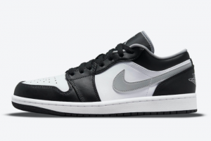 New Air Jordan 1 Low Black Mediocre Grey White 2021 For Sale 553558-040