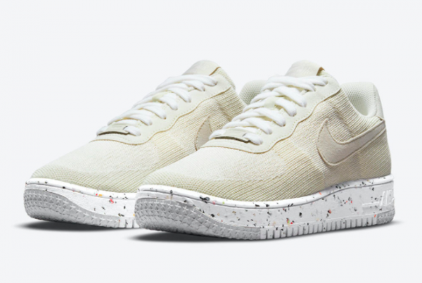 New Nike Air Force 1 Crater Flyknit Sail 2021 For Sale DC7273-200 -1