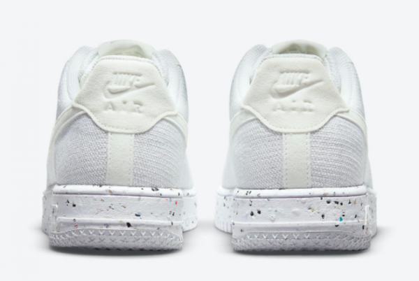 New Nike Air Force 1 Crater Flyknit White/Sail-Wolf Grey 2021 For Sale DC4831-100 -3