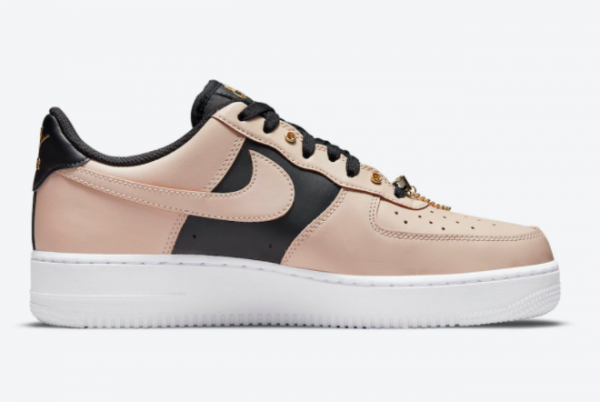 New Nike Air Force 1 Low Beige Black Gold 2021 For Sale DA8571-200 -1