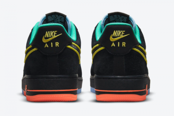 New Nike Air Force 1 Low Black/Yellow/Red/Blue/Green 2021 For Sale DM9051-001-3