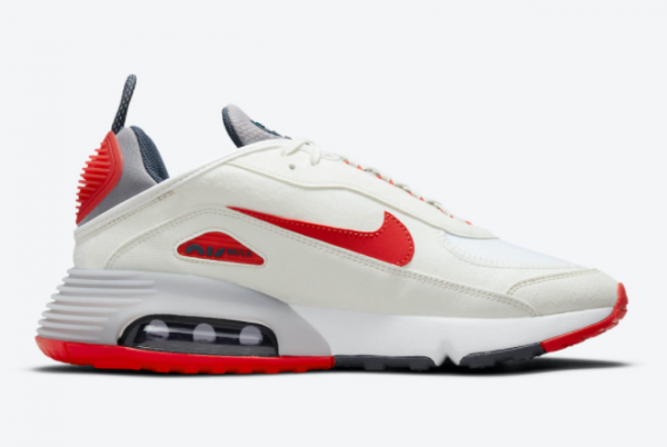 New Nike Air Max 2090 White/Red-Blue-Grey 2021 For Sale DH7708-100-1