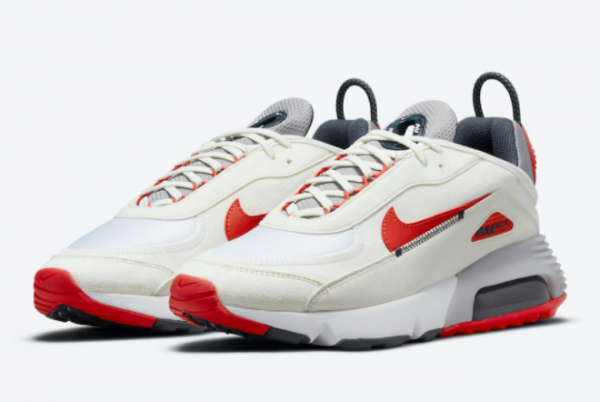 New Nike Air Max 2090 White/Red-Blue-Grey 2021 For Sale DH7708-100-2