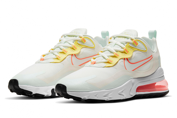 New Nike Air Max 270 React Pale Ivory/Summit White/Barely Green 2021 For Sale CV8818-102 -2