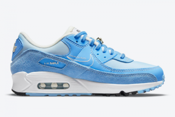New Nike Air Max 90 First Use University Blue 2021 For Sale DA8709-400 -1