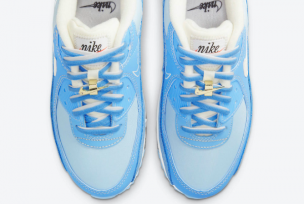 New Nike Air Max 90 First Use University Blue 2021 For Sale DA8709-400 -4