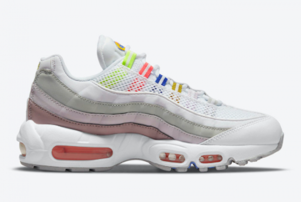 New Nike Air Max 95 White Multi 2021 For Sale DH5722-100-1