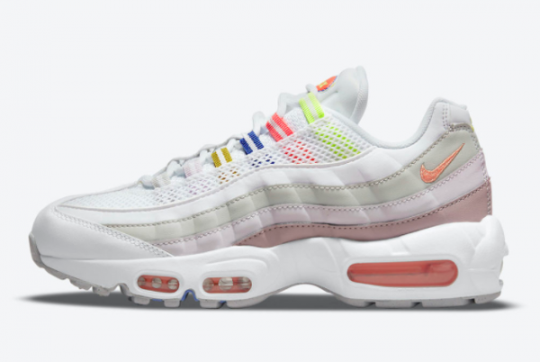New Nike Air Max 95 White Multi 2021 For Sale DH5722-100