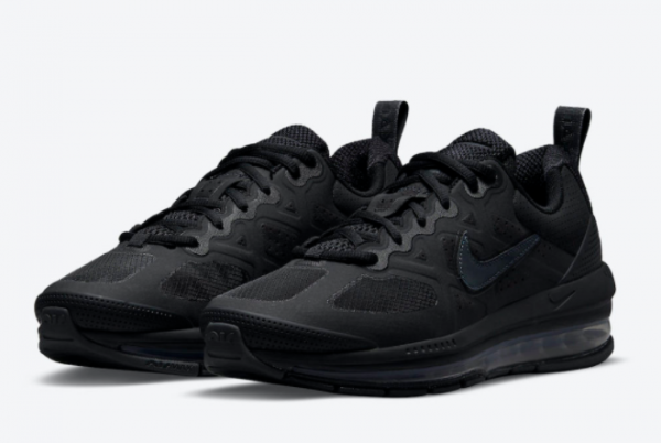 New Nike Air Max Genome Triple Black 2021 For Sale CW1648-001-1
