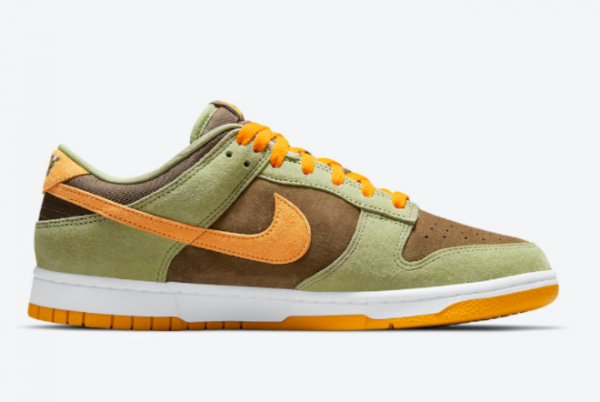 New Nike Dunk Low Dusty Olive/Pro Gold 2021 For Sale DH5360-300-1