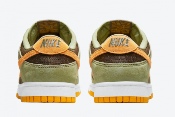 New Nike Dunk Low Dusty Olive/Pro Gold 2021 For Sale DH5360-300-3