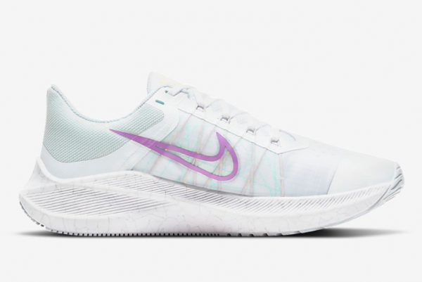 New Nike Winflo 8 White/Football Grey/Violet Shock/Infinite Lilac 2021 For Sale CW3421-102-1