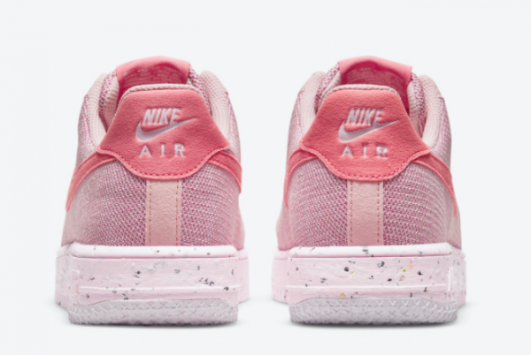 New Nike Wmns Air Force 1 Crater Flyknit Pink 2021 For Sale DC7273-600 -2