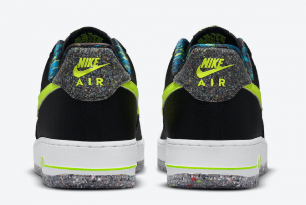 New Nike Air Force 1 Low Black Volt-White 2021 For Sale DM9098-001-2