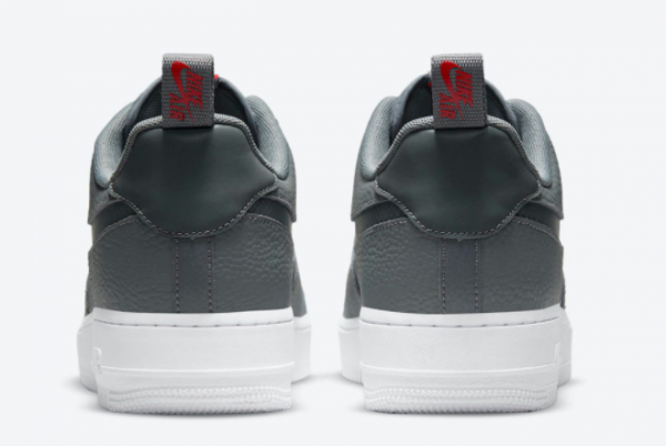 Cheap Nike Air Force 1 Low Grey Red White 2021 For Sale DN4433-001-3