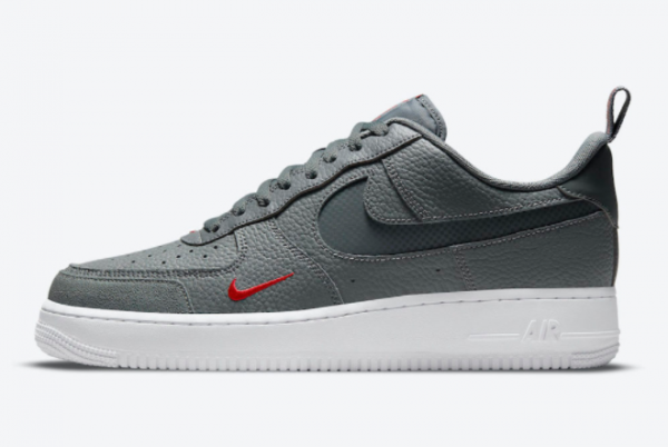 Cheap Nike Air Force 1 Low Grey Red White 2021 For Sale DN4433-001