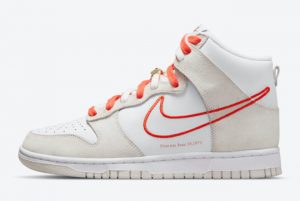 Cheap Nike Dunk High Secondary Engage White Grey-Orange 2021 For Sale DH6758-100
