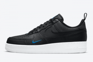 Latest Nike Air Force 1 Low Black Blue 2021 For Sale DN4433-002