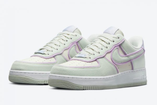 Latest Nike Air Force 1 Low Sea Glass Seafoam-Pure Violet 2021 For Sale DN5056-100-1