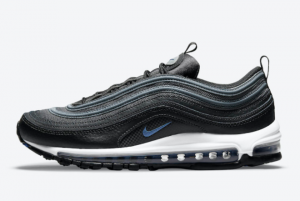 Latest Nike Don Air Max 97 Black Metallic Silver-Racer Blue 2021 For Sale DM9105-001