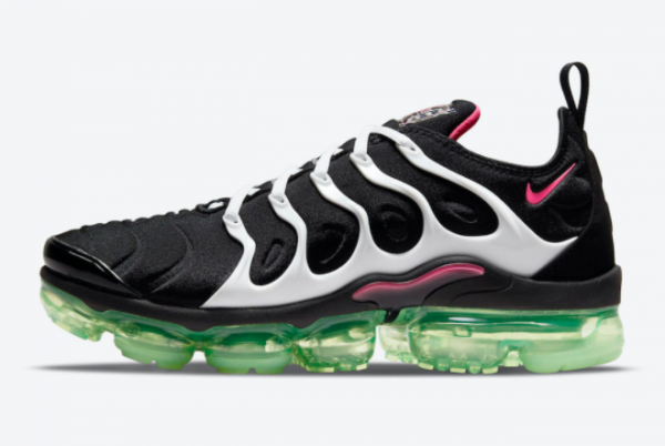 Latest Nike Air VaporMax Plus Black Pink-Green 2021 For Sale DM8121-001