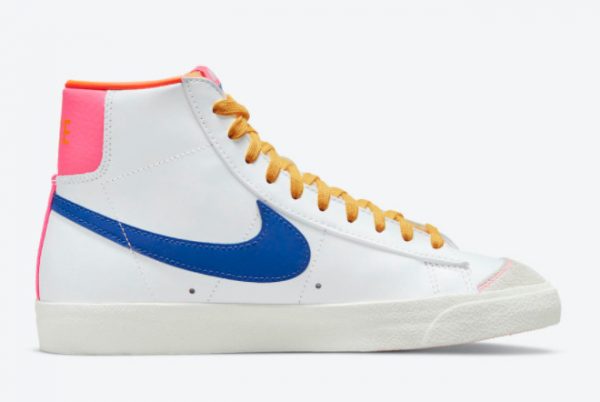 Latest Nike Blazer Mid 77 ACG White Blue-Pink-Gold 2021 For Sale DO1162-100-1