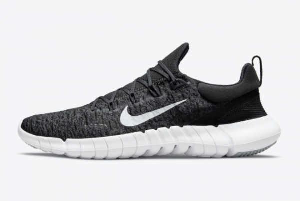 Latest Nike Free Run 5.0 Black/Dark Smoke Grey-White 2021 For Sale ...