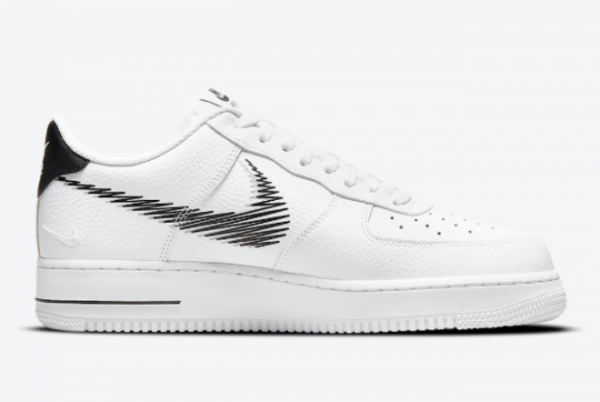 New Nike Air Force 1 Low Zig Zag White Black 2021 For Sale DN4928-100 -1