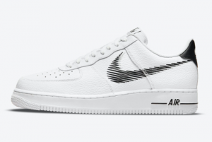 New Nike Air Force 1 Low Zig Zag White Black 2021 For Sale DN4928-100
