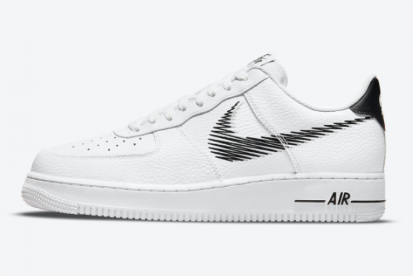 New Nike Air Force 1 Low Zig Zag White Black 2021 For Sale DN4928-100