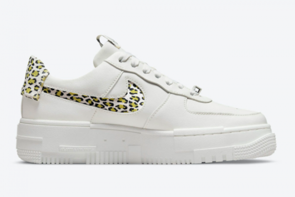 New Nike Air Force 1 Pixel Leopard White Leopard Suede Print 2021 For Sale DH9632-101-2