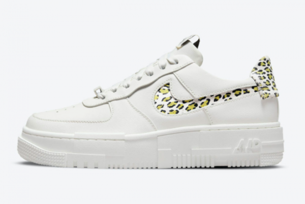 New Nike Air Force 1 Pixel Leopard White Leopard Suede Print 2021 For Sale DH9632-101