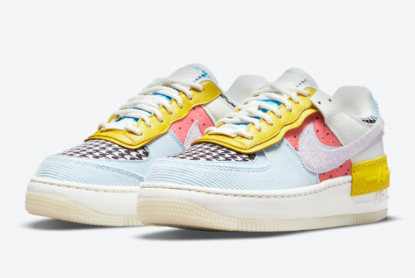 New Nike Air Force 1 Shadow Multi-Color 2021 For Sale DM8076-100-2