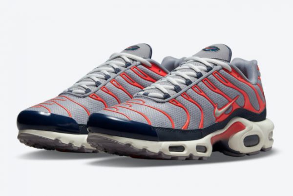 New Nike Air Max Plus Grey Navy Infrared 2021 For Sale DB0682-003-1