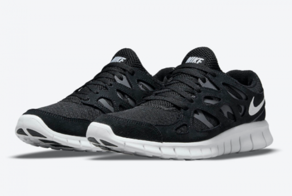 New Nike Free Run 2 Black/White-Dark Grey 2021 For Sale 537732-004 -2