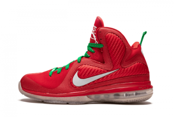 New Nike LeBron 9 Christmas Sport Red/Reflective Silver-White-Lucky Green 2021 For Sale 469764-602