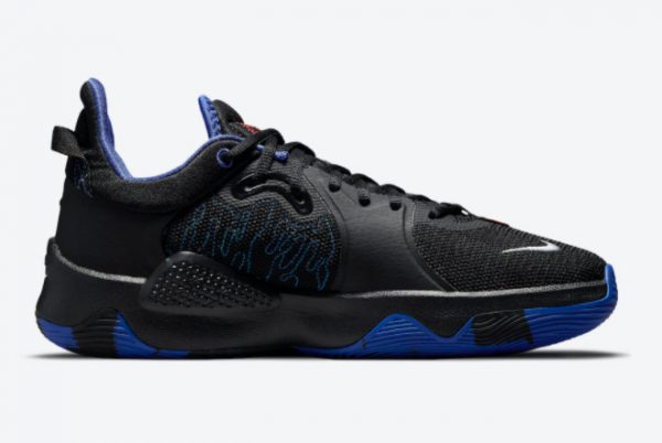 New Nike PG 5 Away Black Blue-Red 2021 For Sale CW3146-004-1