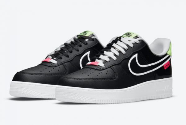 New Nike Air Force 1 Low Do You Black White-Pink-Neon 2021 For Sale DM8130-001-2