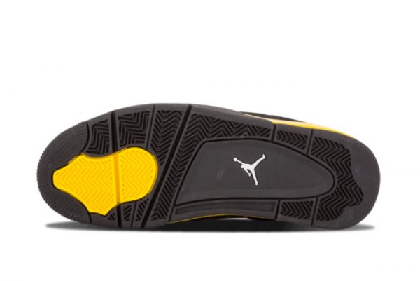 Cheap Air Jordan 4 Thunder Black White-Tour Yellow 2021 For Sale 308497-008-3