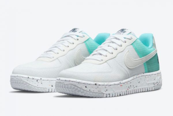 Cheap Nike Air Force 1 Low Crater Move To Zero White Aqua 2021 For Sale DO7692-101-1