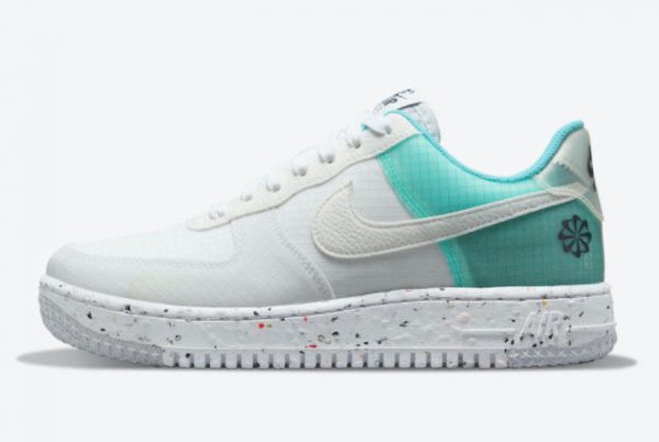Cheap Nike Air Force 1 Low Crater Move To Zero White Aqua 2021 For Sale DO7692-101