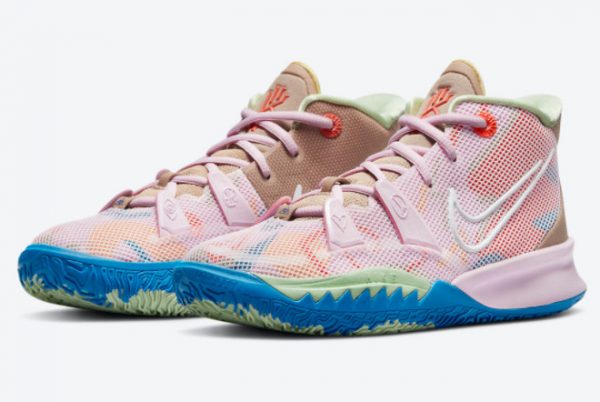 Cheap Nike Kyrie 7 GS 1 World 1 People CT4080-600-2