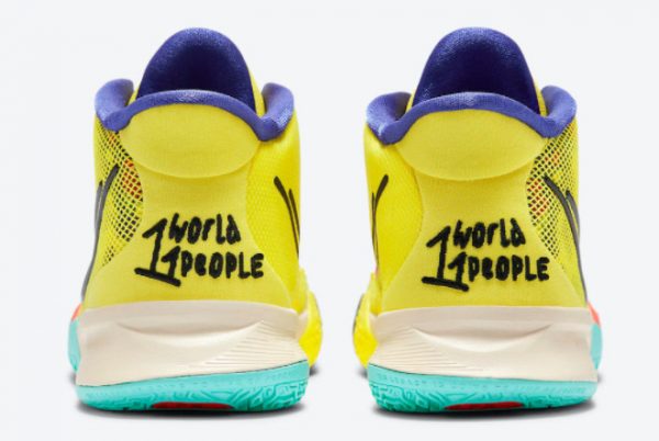 Cheap Nike Kyrie 7 GS 1 World 1 People Electric Yellow CT4080-700-3