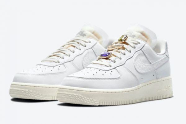 Latest Nike Air Force 1 Low Bling Summit White Sea Glass 2021 For Sale DN5463-100-2